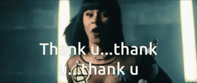 Woman Says Thank U Repeatedly GIF