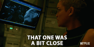 Woman Says That One Was A Bit Close GIF