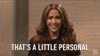 Woman Says That's A Little Personal GIF