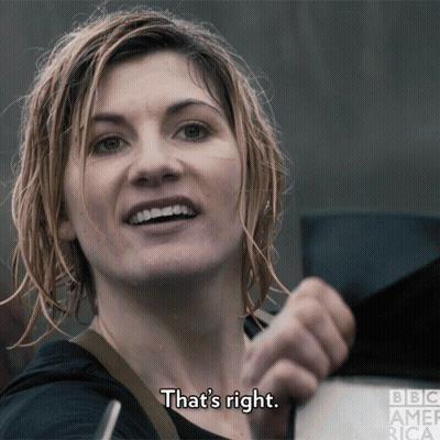 Woman Says That's Right BBC America GIF