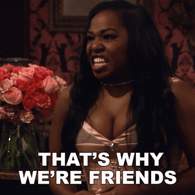 Woman Says That's Why We're Friends With Flowers GIF