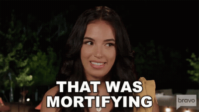 Woman Says That Was Mortifying On Bravo GIF