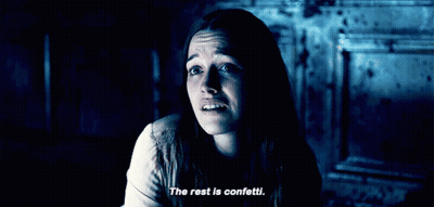 Woman Says The Rest Is Confetti GIF