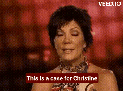 Woman Says This Is A Case For Christine In Red Box GIF