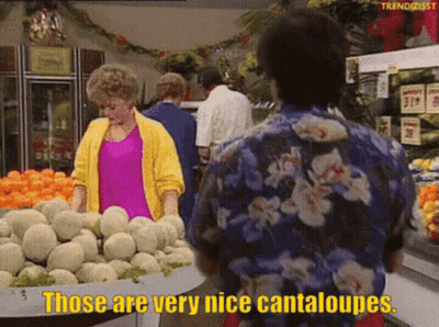 Woman Says Those Are Very Nice Cantaloupes