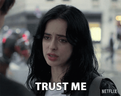 Woman Says Trust Me In Netflix Advertisement GIF