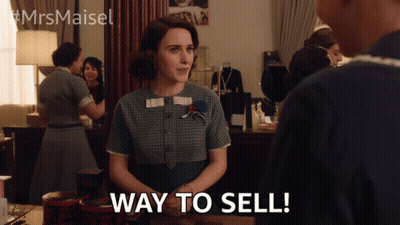 Woman Says Way To Sell GIF