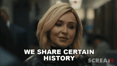 Woman Says We Share Certain History Scream Movie GIF