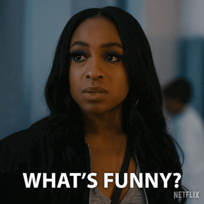 Woman Says What's Funny On Netflix Ad GIF