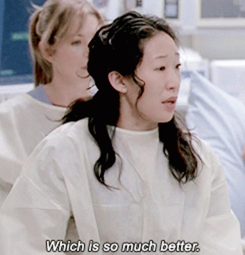 Woman Says Which Is So Much Better In Hospital Room GIF