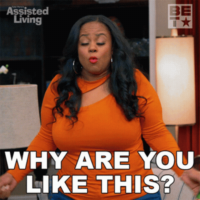 Woman Says Why Are You Like This In Assisted Living Ad GIF