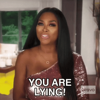 Woman Says You Are Lying In Bravo Ad GIF