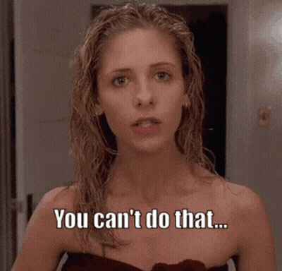 Woman Says You Can't Do That Because It's Naughty GIF