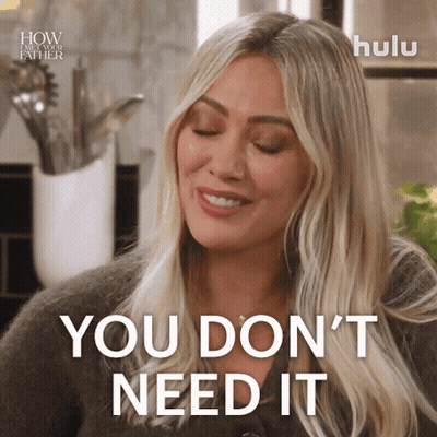 Woman Says You Don't Need It Hulu Ad GIF