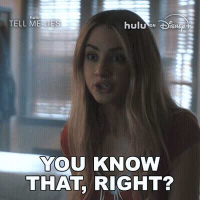 Woman Says You Know That Right In Disney Ad GIF