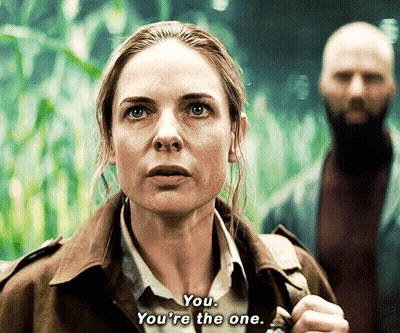 Woman Says You're The One Man Looks On GIF