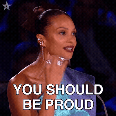 Woman Says You Should Be Proud GIF