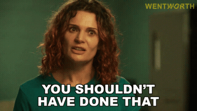 Woman Says You Shouldn't Have Done That GIF
