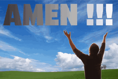 Woman Screaming Amen Hallelujah On Phone GIF
