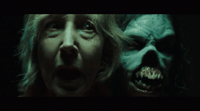 Woman Screaming At Monster GIF