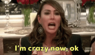 Woman Screaming I'm Crazy Now Ok GIF
