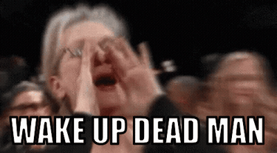 Woman Screaming In Crowd Wake Up Dead Man GIF