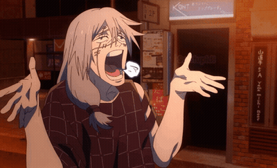 Woman Screaming In Front Of Kont Sign GIF