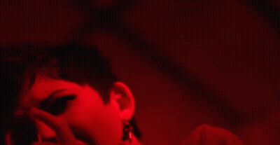 Woman Screaming in Red Light