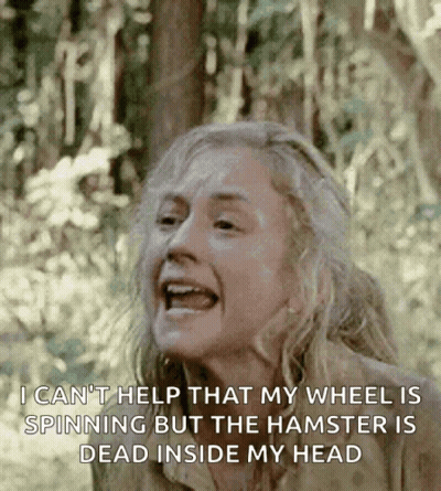 Woman Screaming In Woods About Dead Hamster GIF