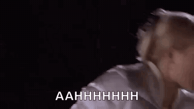 Woman Screaming Mouth Wide Open In White Shirt GIF