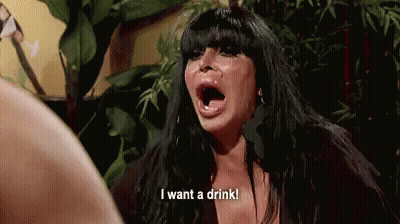 Woman Screaming Says I Want A Drink GIF