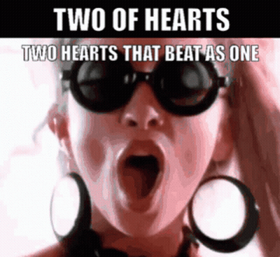 Woman Screaming Two Of Hearts Two Hearts That Beat As One GIF