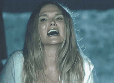 Woman Screaming With Mouth Open And Tongue Out GIF