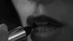 Woman Sensual Putting Lipstick GIF