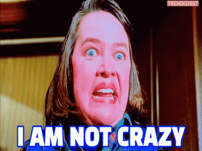 Woman Shocked Saying I Am Not Crazy GIF