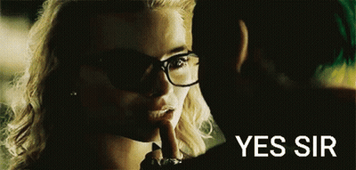 Woman Shushing Man GIF