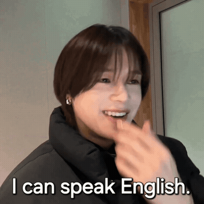 Woman Shushing Saying I Can Speak English GIF
