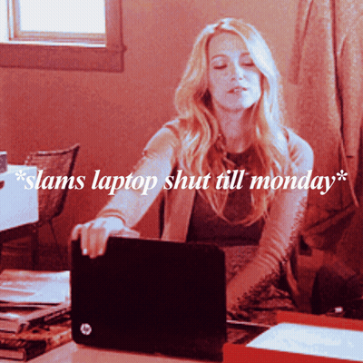 Woman Shutting Laptop GIF