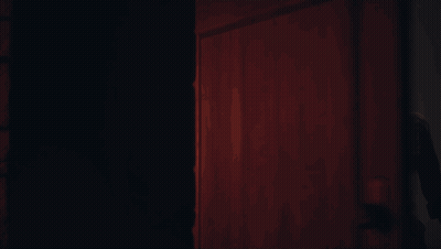 Woman Silhouette Standing In Dark GIF