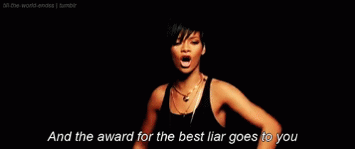Woman Singing In Black Tank Top Best Liar Award GIF