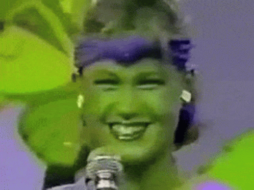 Woman Singing Into Microphone GIF