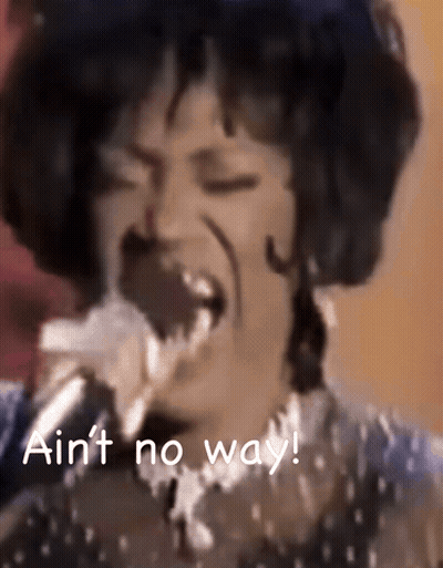 Woman Singing Into Microphone Ain T No Way GIF