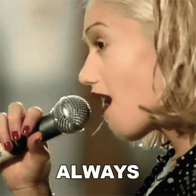 Woman Singing Into Microphone Always GIF