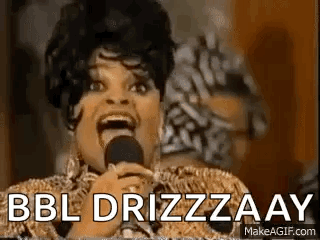 Woman Singing Into Microphone Bbl Drizzaay GIF
