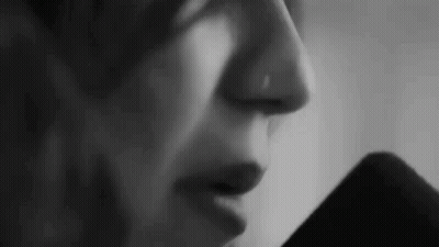 Woman Singing Into Microphone Black And White GIF