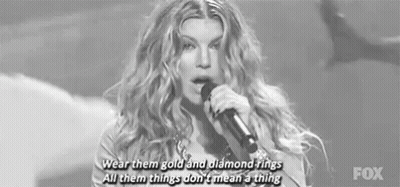 Woman Singing Into Microphone Black And White Photo GIF