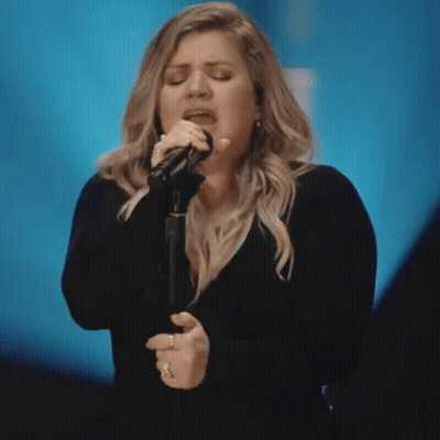 Woman Singing Into Microphone Careful GIF