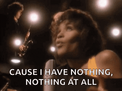 Woman Singing Into Microphone Cause I Have Nothing Nothing At All GIF