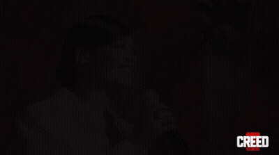 Woman Singing Into Microphone Creed GIF