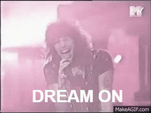 Woman Singing Into Microphone Dream On GIF